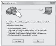 SONY HDR-TG1 - Lors de l'utilisation de l'Adaptateur de borne USB dédié - 2