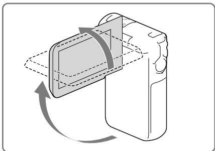 SONY HDR-GW77E - Włączanie zasilania i ustawianie daty i godziny - 1