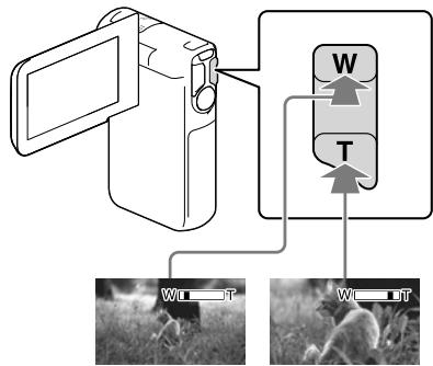 SONY HDR-GW77VE - Změna měřítka zobrazení objektů - 1