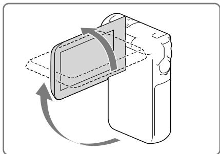 SONY HDR-GW77VE - Zapnutí napájení a nastavení data a času - 1