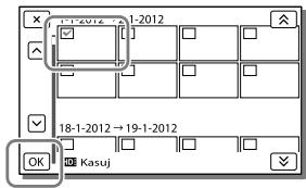 SONY HDR-GW77VE - Usuwanie filmów i zdjęć - 2