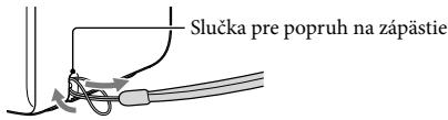 SONY HDR-GW77VE - Pripojenie popruhu na zápästie - 1