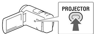 SONY HDR-PJ420VE - A beépítét kivetító használata (kivetítóvel rendelkező típusok esétén) - 2