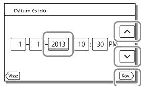 SONY HDR-PJ420VE - A készülék bekapcsolása, valamint a dátum és az idő beállításá - 4