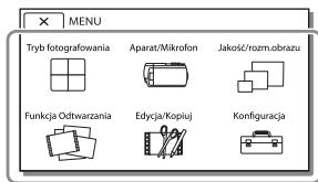 SONY HDR-PJ660 - Korzystanie z menu - 2