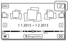 SONY HDR-PJ660 - Videók és fenykepek lejátszása a Térkép nézetból (GPS funkcióval rendelkezó típusok esétén) - 1