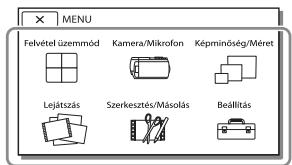 SONY HDR-PJ660 - A menuk használata - 2