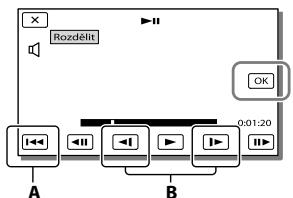 SONY HDR-PJ660 - Rozdělení videoklipu - 2