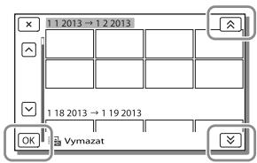 SONY HDR-PJ660 - Vymazání všech videoklipú/fotografia   k vybranému dati najednou - 1