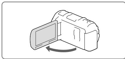 SONY HDR-PJ660 - Włączanie zasilania iustawianie daty i godziny - 1