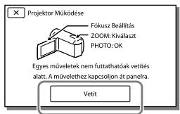SONY HDR-PJ660 - A beépített kivetító használata - 3
