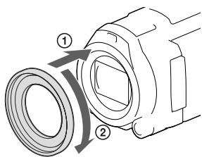 SONY HDR-PJ660 - Upevné rédukčniho kroužku - 1