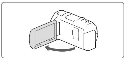 SONY HDR-PJ660 - A készülék bekapcsolása, valamint a dátum és az idő beállításá - 1