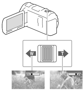 SONY HDR-PJ660 - Obraz można powiékszać lub pomniejszać przysemuwajć dzwignie regulacje zblżenia. - 1