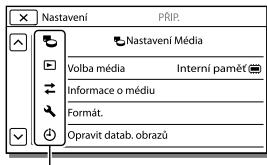 SONY HDR-PJ660 - Rychlé vyhledání položky nabídky - 1