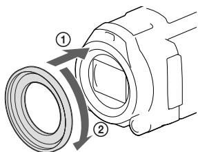 SONY HDR-PJ660 - Az atalakitó gyurufelhelyezese - 1