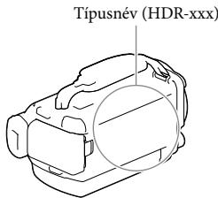 SONY HDR-PJ790E - A videokamera típusnevénk ellenörzese - 1