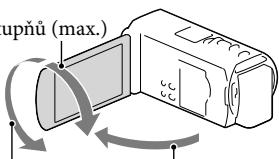 SONY HDR-TD30VE - Úprava úhlu panelu LCD - 1