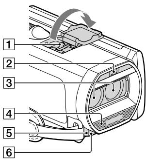 SONY HDR-TD30VE - Součásti a ovládací prvky - 1