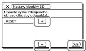 SONY HDR-TD30VE - Nastavení hloubky během přehrávání - 1