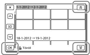 SONY HDR-TD30VE - Adott dátumoz tartozó összes videó/fénykép egyidejű törlése - 1