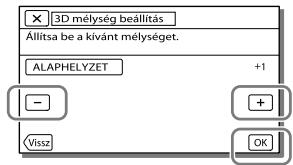 SONY HDR-TD30VE - A + és a - gomb használatával állítsa be a vízszintes irányt → OK. - 1