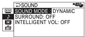 SONY KP-FS43M61 - Changement du réglage "SOUND" - 5