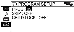 SONY KP-FS43M61 - Blocage des chaînes ("CHILD LOCK") - 2