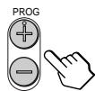 SONY KP-FS43M61 - Sélectionnez la chaîne de télévision à l'aide des touches PROG +/- ou des touches numériques. - 1