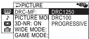 SONY KP-FS43M61 - Changement du réglage "PICTURE" - 7