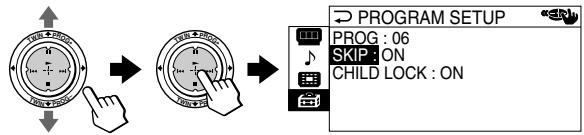SONY KP-FX53M61 - Skipping unwanted or unused channels ("SKIP") - 4