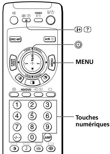 SONY KP-FX53M61 - Changement du réglage “SETUP - 1