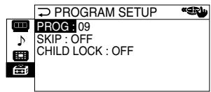 SONY KP-FX53M61 - "PROGRAM SETUP" - 1