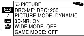 SONY KP-FX53M61 - Changement du réglage "MULTI PICTURE - 3