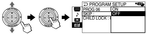 SONY KP-FX53M61 - Skipping unwanted or unused channels ("SKIP") - 3