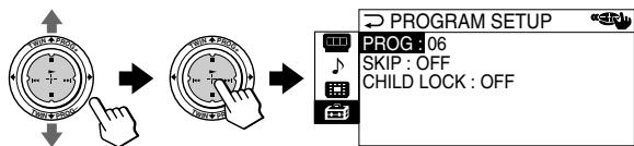 SONY KP-FX53M61 - Blocage des chaînes ("CHILD LOCK") - 3