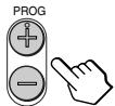 SONY KP-FX53M61 - Press PROG + / - or the number buttons to select the TV channel. - 1