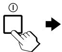 SONY KP-FX53M61 - Press ① to turn on the projection TV. - 1