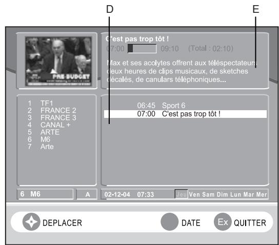 SAGEM AXIUM HD-D45H G4-T - Guide des programmes en DTV - 2