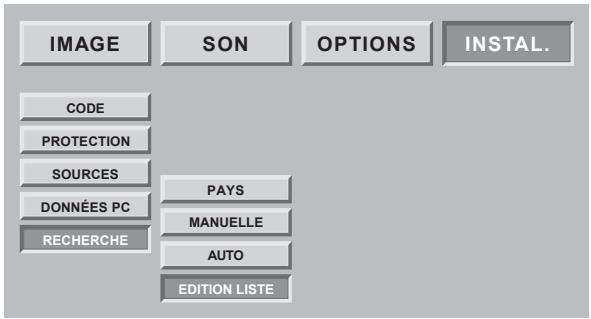 SAGEM AXIUM HD-D45H G4-T - Modification de la liste des programmes TV - 1