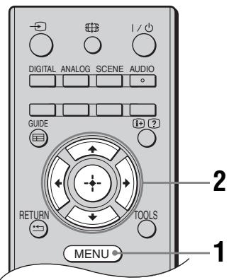 SONY KDL-32S5500 - Navigation dans les menus - 1