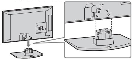 SONY KDL-32S5500 - : Mise en place dupied - 1