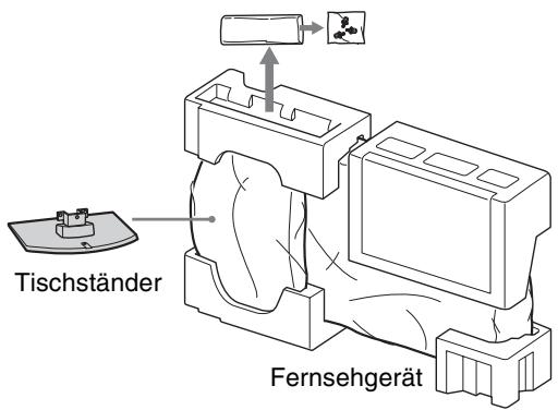 SONY KDL-32S5500 - 2: Anbringen des Ständers - 2