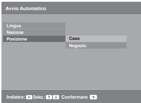 SONY KDL-32S5500 - 7: Selezione della lingua, della nazione/regione e del luogo - 6