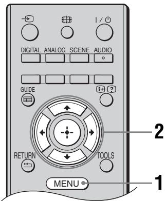 SONY KDL-32S5500 - Navigieren in den Menüs - 1