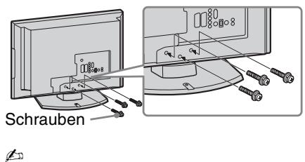 SONY KDL-32S5500 - 2: Anbringen des Ständers - 6
