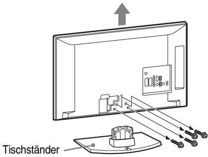 SONY KDL-32S5500 - Lösen des Tischstanders vom Fernsehgerät - 2