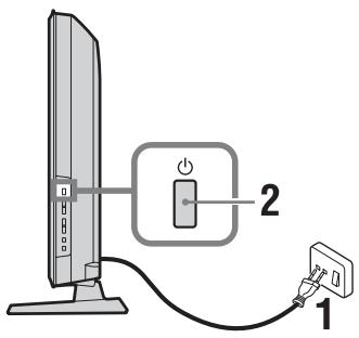 SONY KDL-32S5500 - 7: Auswahlen der Menüsprache, des Landes/der Region und des Betriebsortes - 1