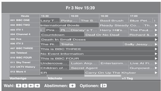 SONY KDL-32S5500 - Verwendendes digitalen elektronischen Programmführers (EPG) DVB* - 1