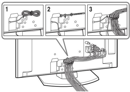 SONY KDL-32S5500 - 5: Bündeln der Kabel - 1
